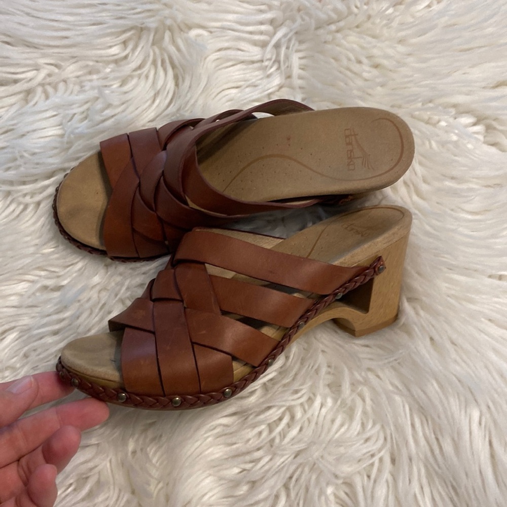 DANSKO Sandals size 38 US 7.5/8 good condition see all photos color brown